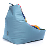 Waterdichte zitzak KEIKO 100x80x85 cm lichtblauw outdoor polyester