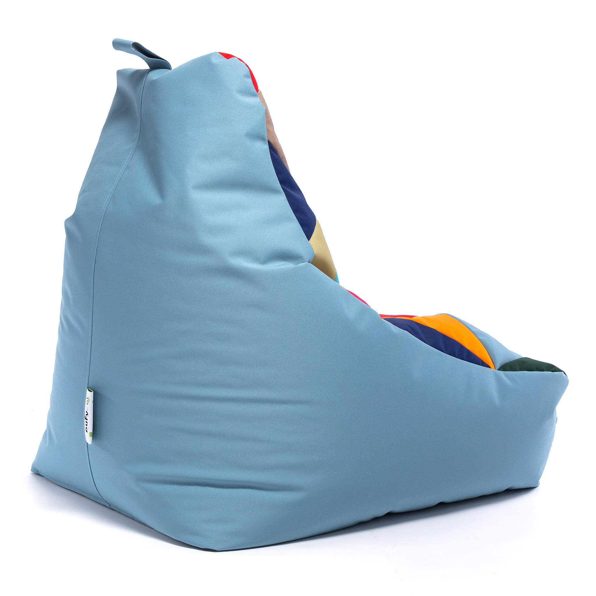 Waterdichte zitzak KEIKO 100x80x85 cm lichtblauw outdoor polyester