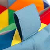 Waterdichte zitzak KEIKO 100x80x85 cm lichtblauw outdoor polyester