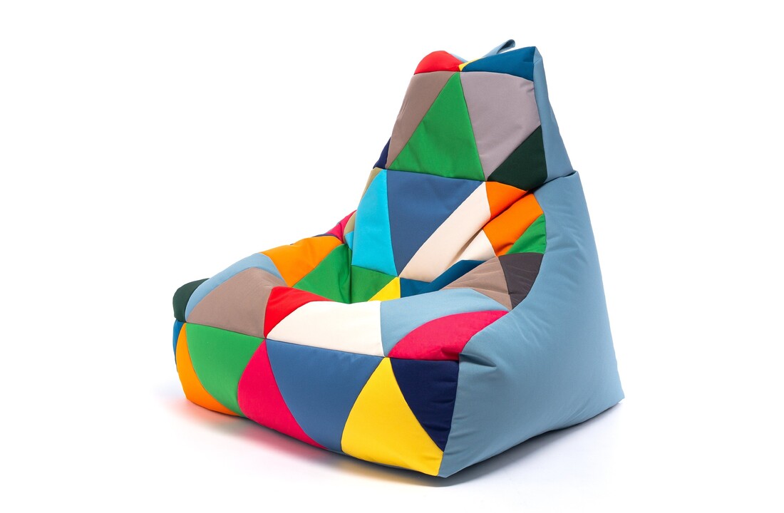 Grote zitzak buiten - KEIKO lichtblauw, 100x80x85 cm, outdoor polyester