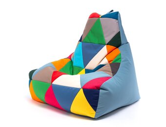 Grote zitzak buiten - KEIKO lichtblauw, 100x80x85 cm, outdoor polyester