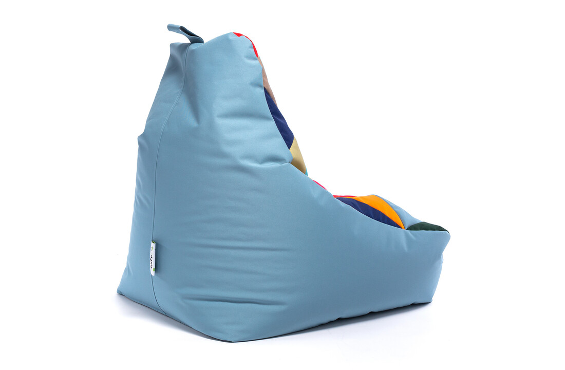 Grote zitzak buiten - KEIKO lichtblauw, 100x80x85 cm, outdoor polyester