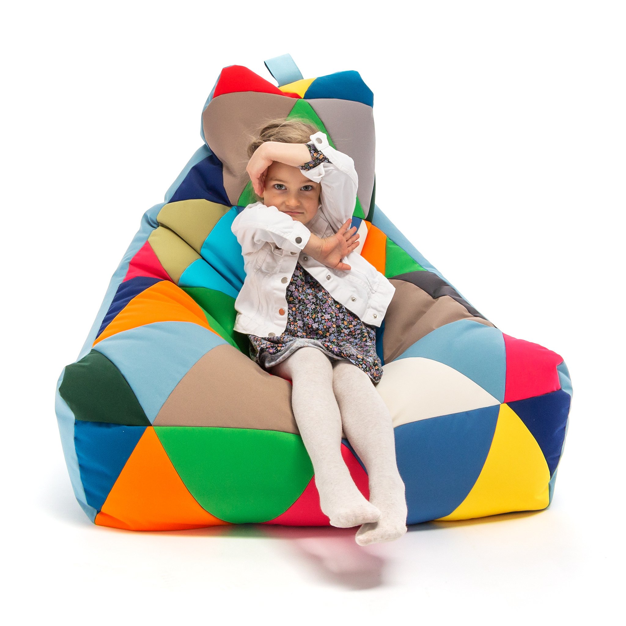 Grote zitzak buiten - KEIKO lichtblauw, 100x80x85 cm, outdoor polyester