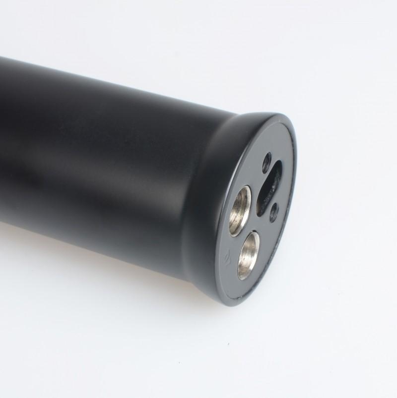 Hoge wastafelkraan mat zwart - 31cm RVS vrijstaand