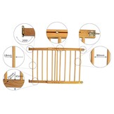 Veiligheidshekje trap - Hout 72-122 cm breed x 92 cm hoog
