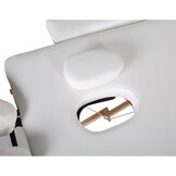 Draagbare massagetafel - inklapbaar 185x70cm wit hout