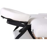 Draagbare massagetafel - inklapbaar 185x70cm wit hout
