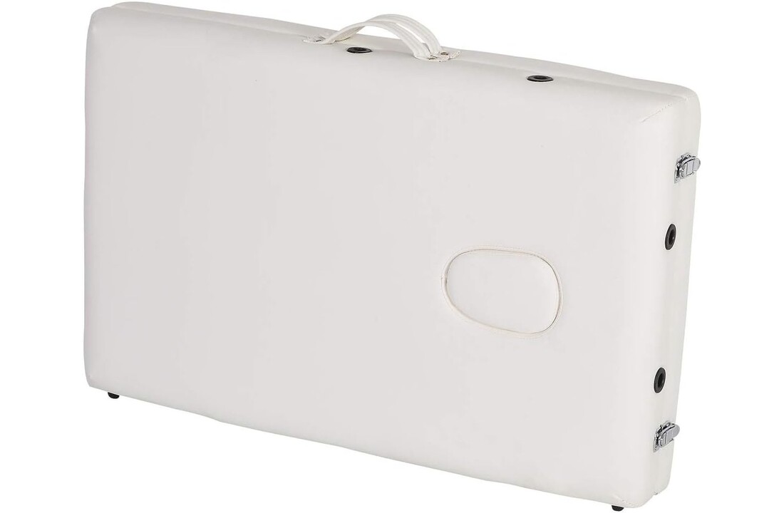 Draagbare massagetafel - inklapbaar 185x70cm wit hout