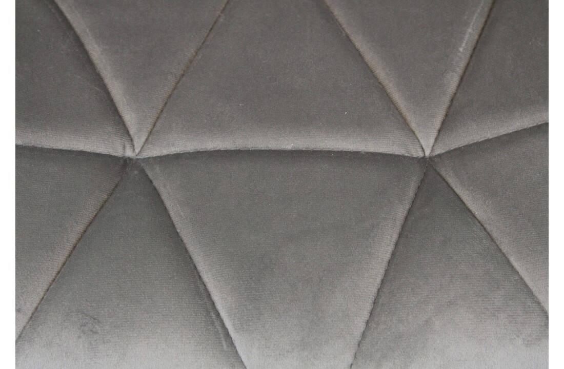 Fluwelen bureaustoel grijs - 360° draaibaar, in hoogte verstelbaar, 57kg