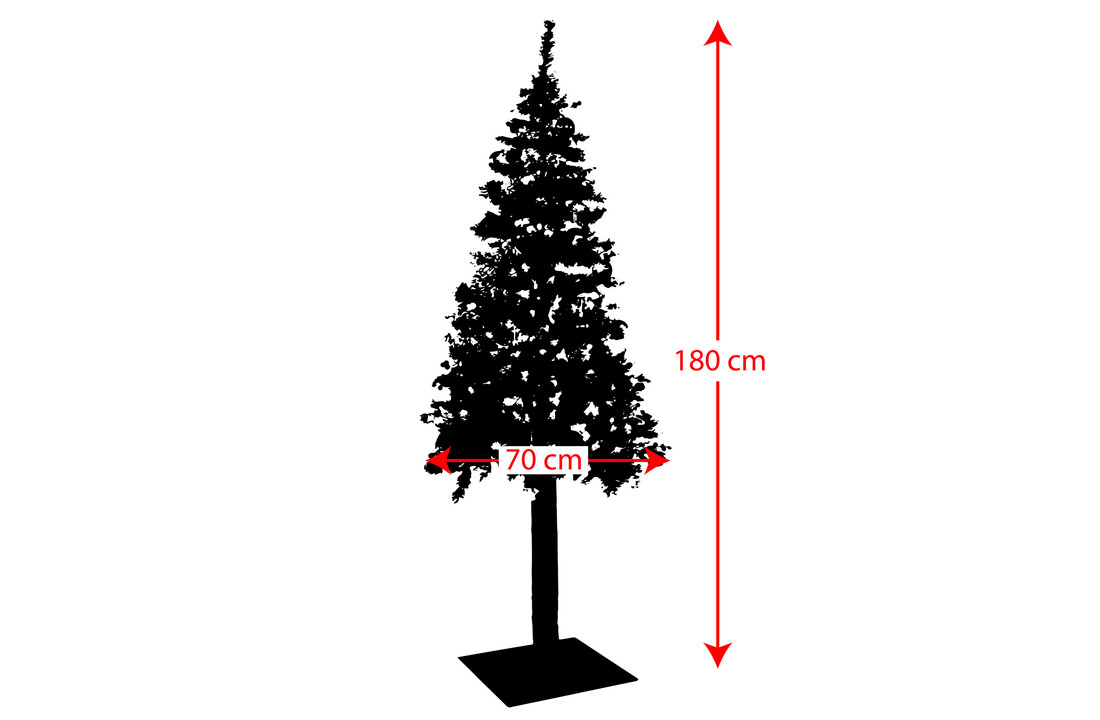 Kerstboom dennenboom met besjes 180 cm groen PVC met jute voet