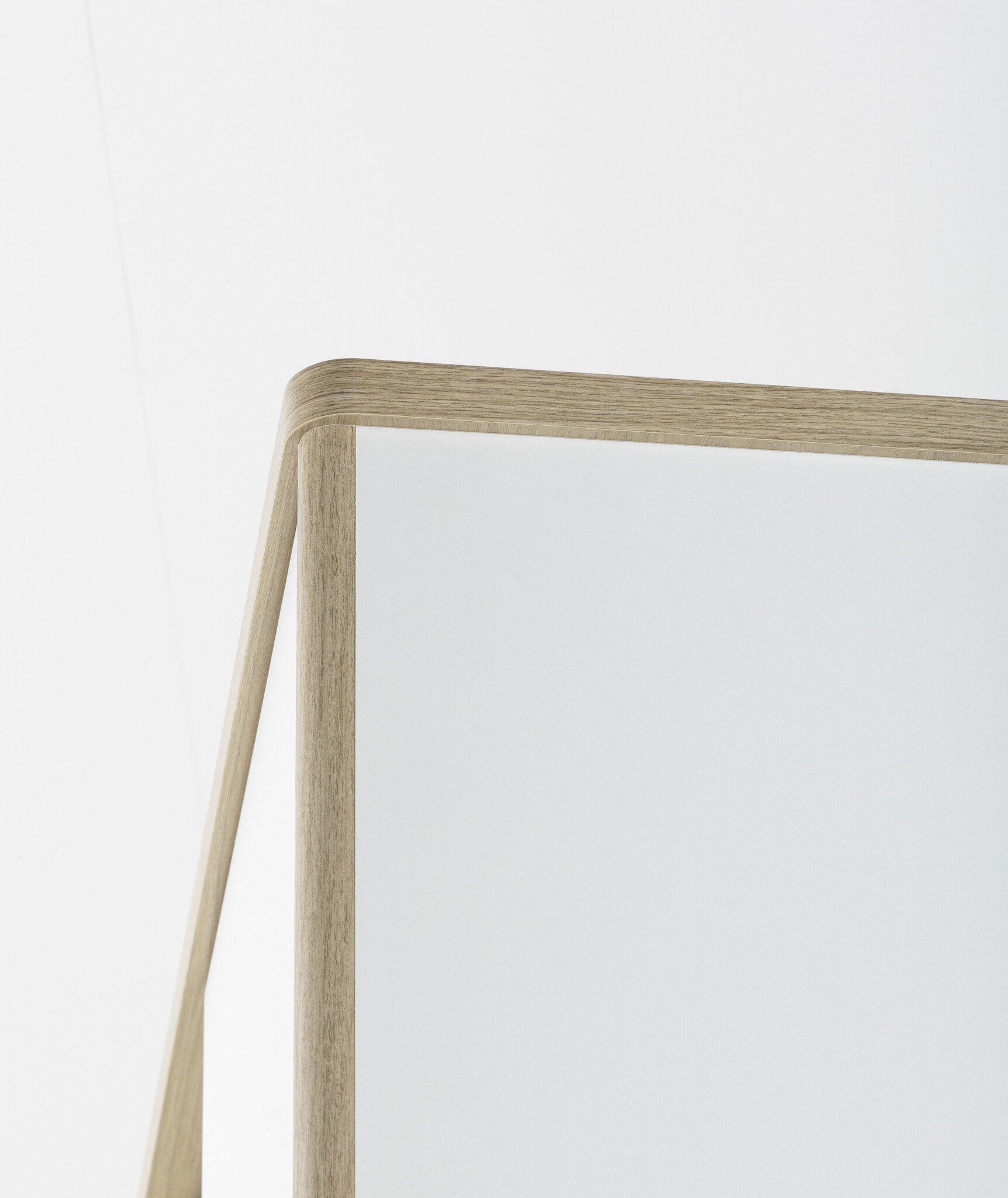 Witte kledingkast spiegel - 130x60x202cm - 2 deuren - Hout