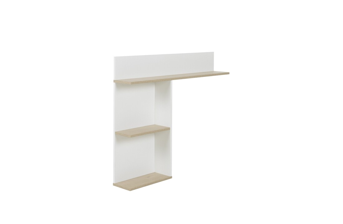 Wandrek slaapkamer - Hoofdbord met opbergruimte - 104x18x86 cm - Wit eiken