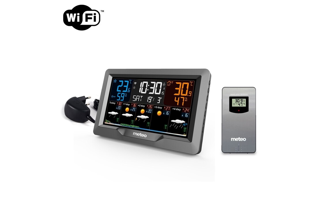 Weerstation wifi met app: METEO SP101 grijs