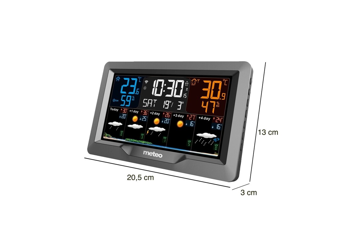 Weerstation wifi met app: METEO SP101 grijs