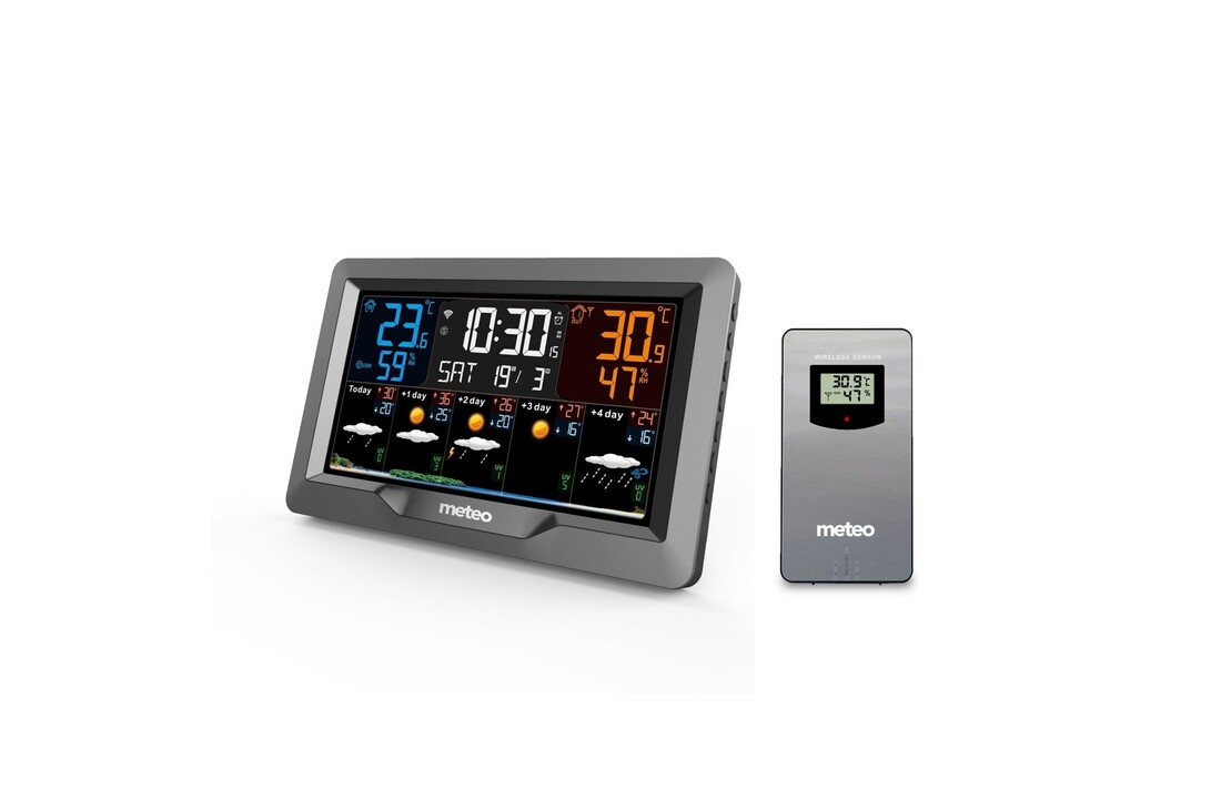 Digitaal weerstation met voorspelling - Meteo SP101 - Grijs