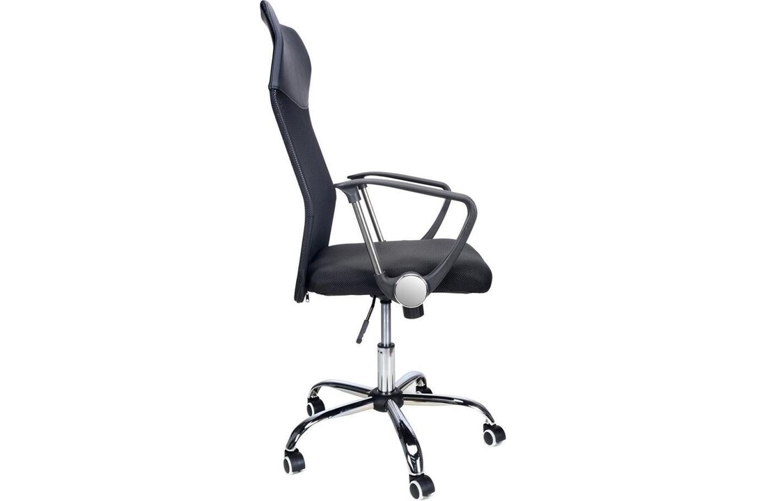 Bureaustoel mesh zwart, verstelbaar, lumbale ondersteuning, 120kg