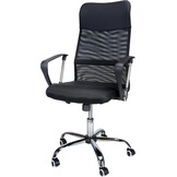 Ergonomische bureaustoel - Zwart, Verstelbaar met Lumbale Ondersteuning