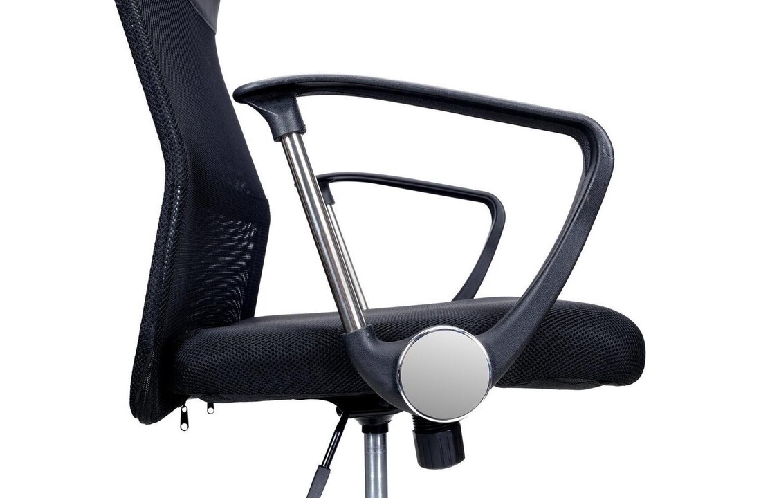 Ergonomische bureaustoel - Zwart, Verstelbaar met Lumbale Ondersteuning