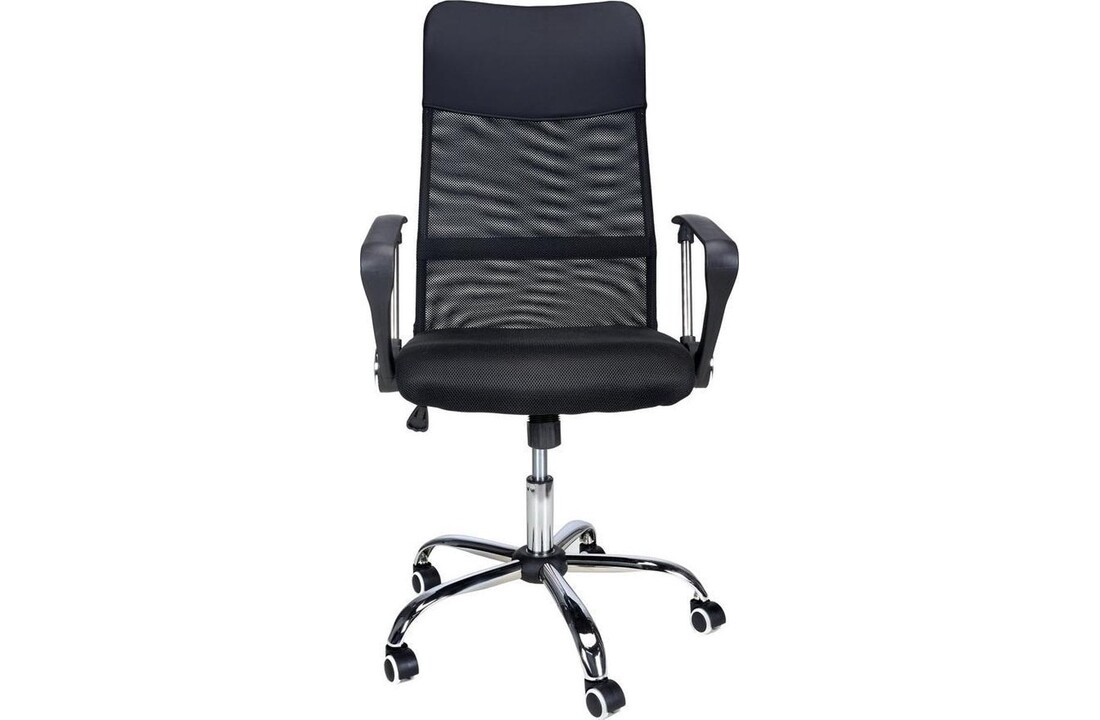 Ergonomische bureaustoel - Zwart, Verstelbaar met Lumbale Ondersteuning