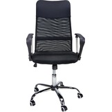 Ergonomische bureaustoel - Zwart, Verstelbaar met Lumbale Ondersteuning