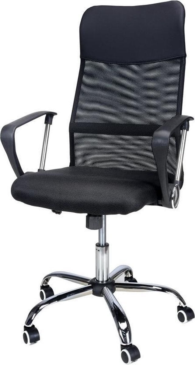 Bureaustoel verstelbaar - Ergonomisch Zwart Kunststof/Metaal