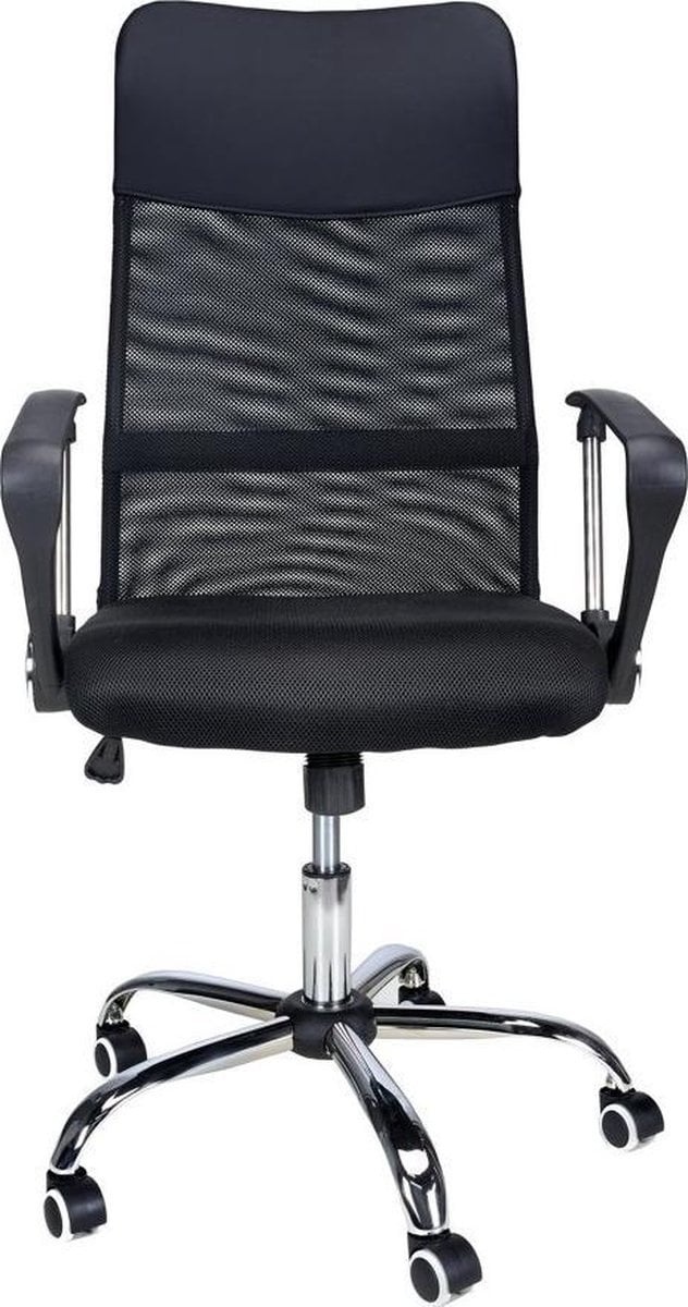 Bureaustoel verstelbaar - Ergonomisch Zwart Kunststof/Metaal