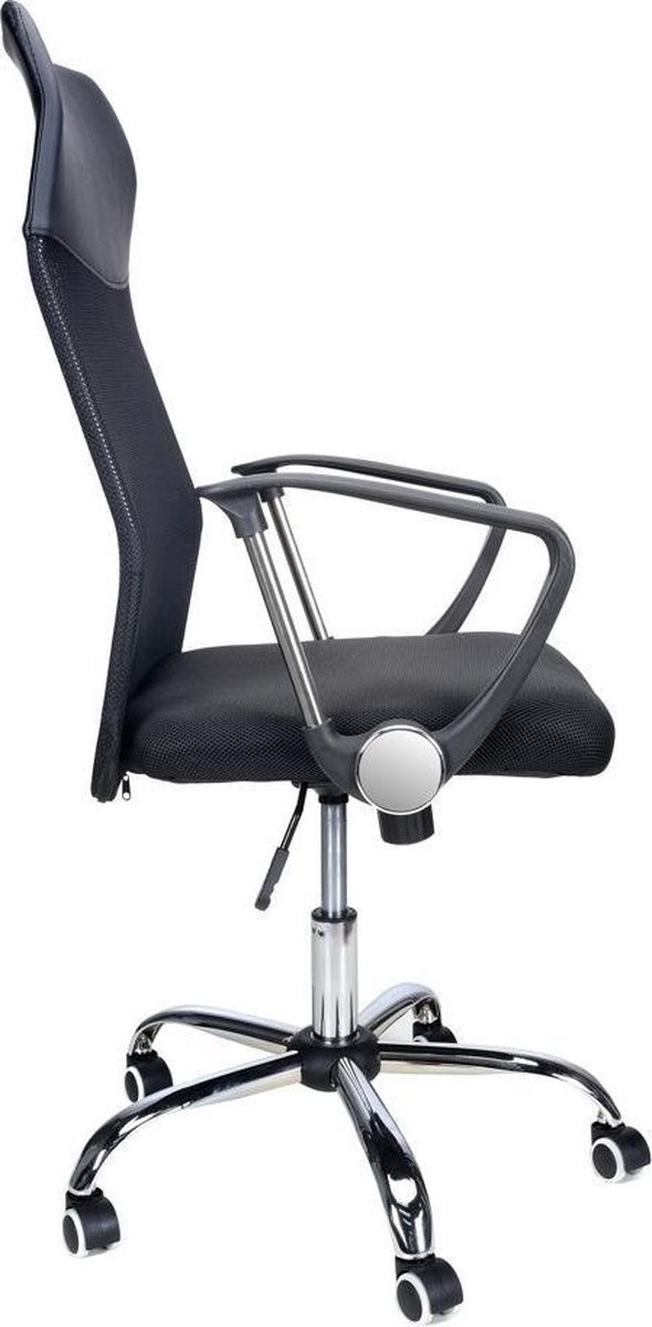 Bureaustoel verstelbaar - Ergonomisch Zwart Kunststof/Metaal