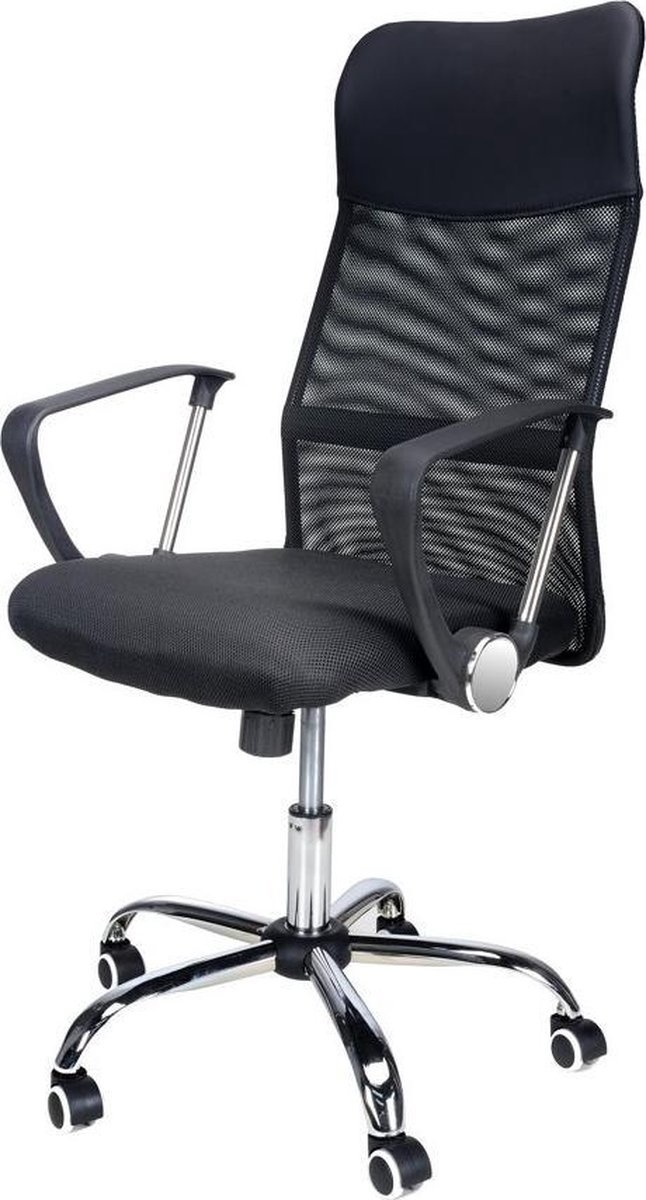 Bureaustoel verstelbaar - Ergonomisch Zwart Kunststof/Metaal