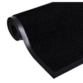 Grote zwarte entreemat 150x90 cm – antislip rubber/polypropyleen
