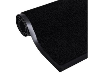 Grote zwarte entreemat 150x90 cm – antislip rubber/polypropyleen
