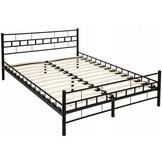Modern bedframe zwart - 120x200 - Staal - Met lattenbodem