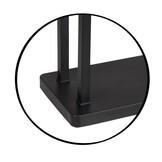 Kledingrek metaal zwart staal 80,5 cm hoog - Vrijstaand