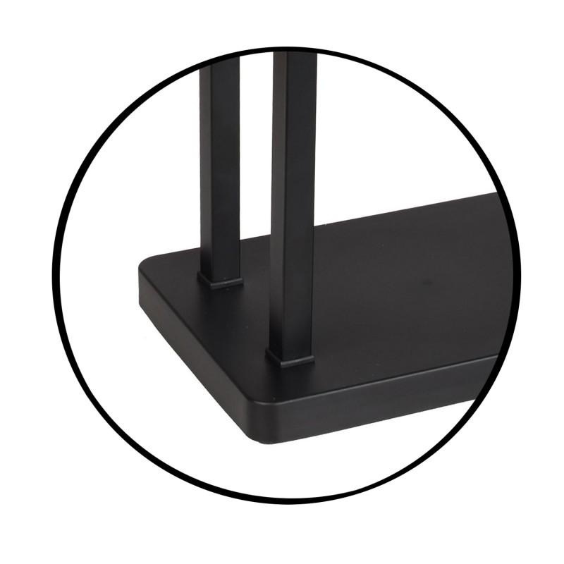 Kledingrek metaal zwart staal 80,5 cm hoog - Vrijstaand