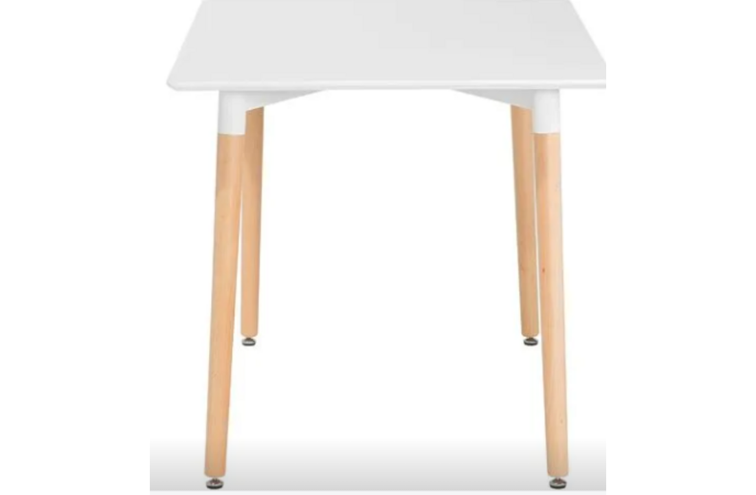 Eettafel wit hout - 120x80 cm - Scandinavisch design