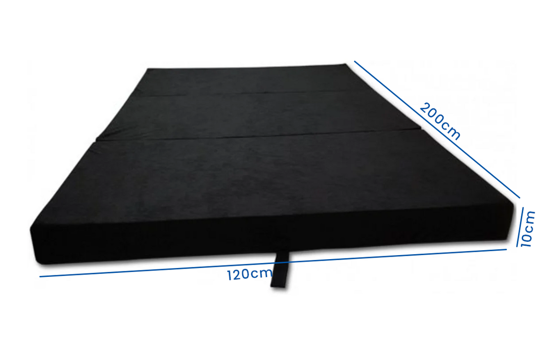 Opklapmatras 120x200 | Compact, Comfortabel & Multifunctioneel | Zwart Foam