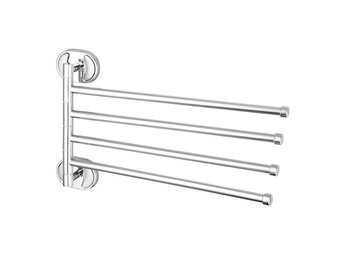 Handdoekhouder badkamer | Wandmontage | 47x24cm | Chroom | Staal