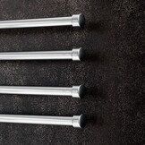 Handdoekhouder badkamer | Wandmontage | 47x24cm | Chroom | Staal