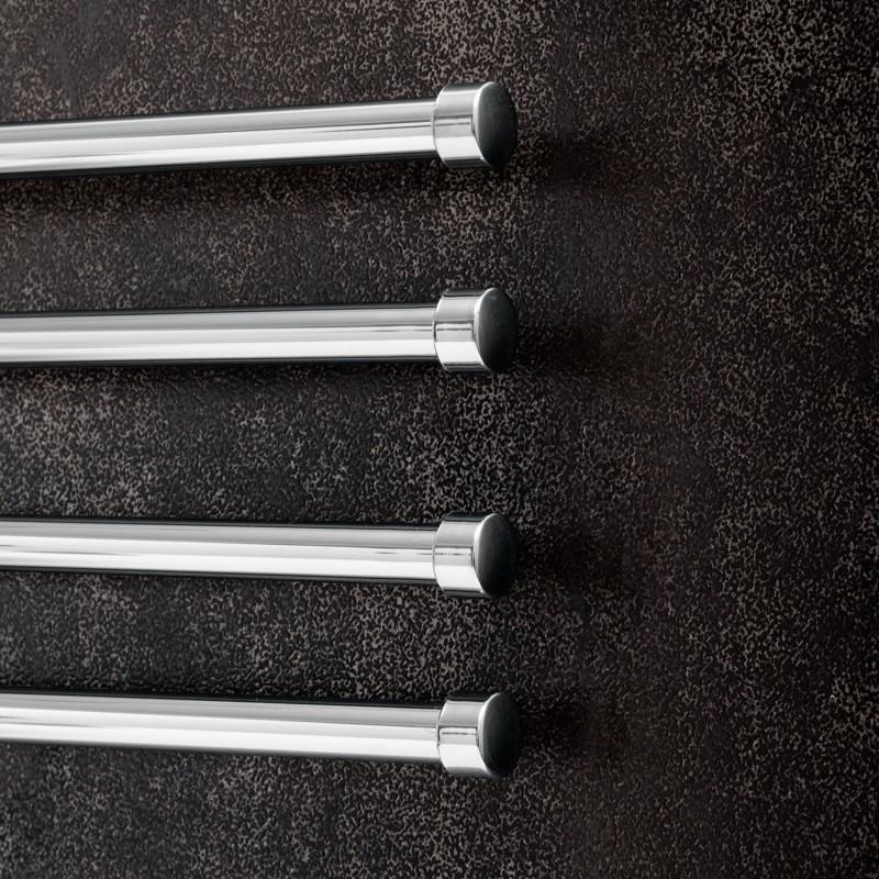 Handdoekhouder badkamer | Wandmontage | 47x24cm | Chroom | Staal