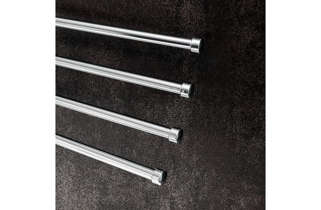 Wandrek handdoeken chroom | 47x24 cm | Verchroomd staal