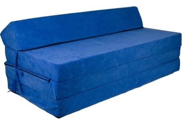 Vouwmatras met kussen - Donkerblauw 200x120cm foam