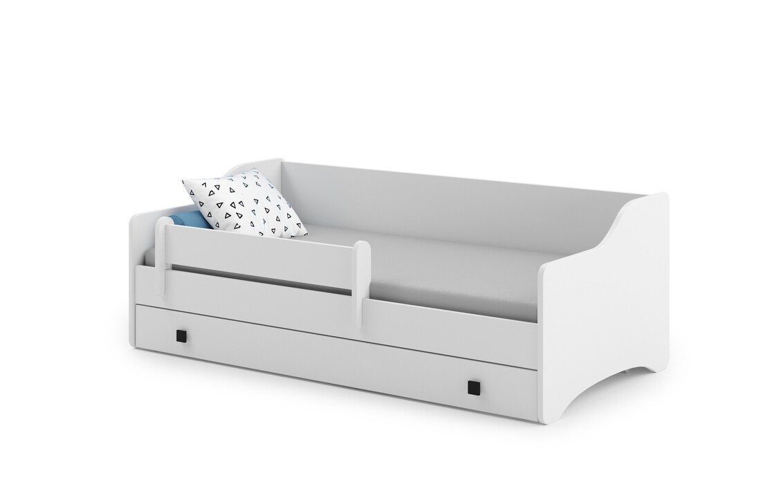 Kinderbed lade wit 160x80cm gelamineerd spaanplaat