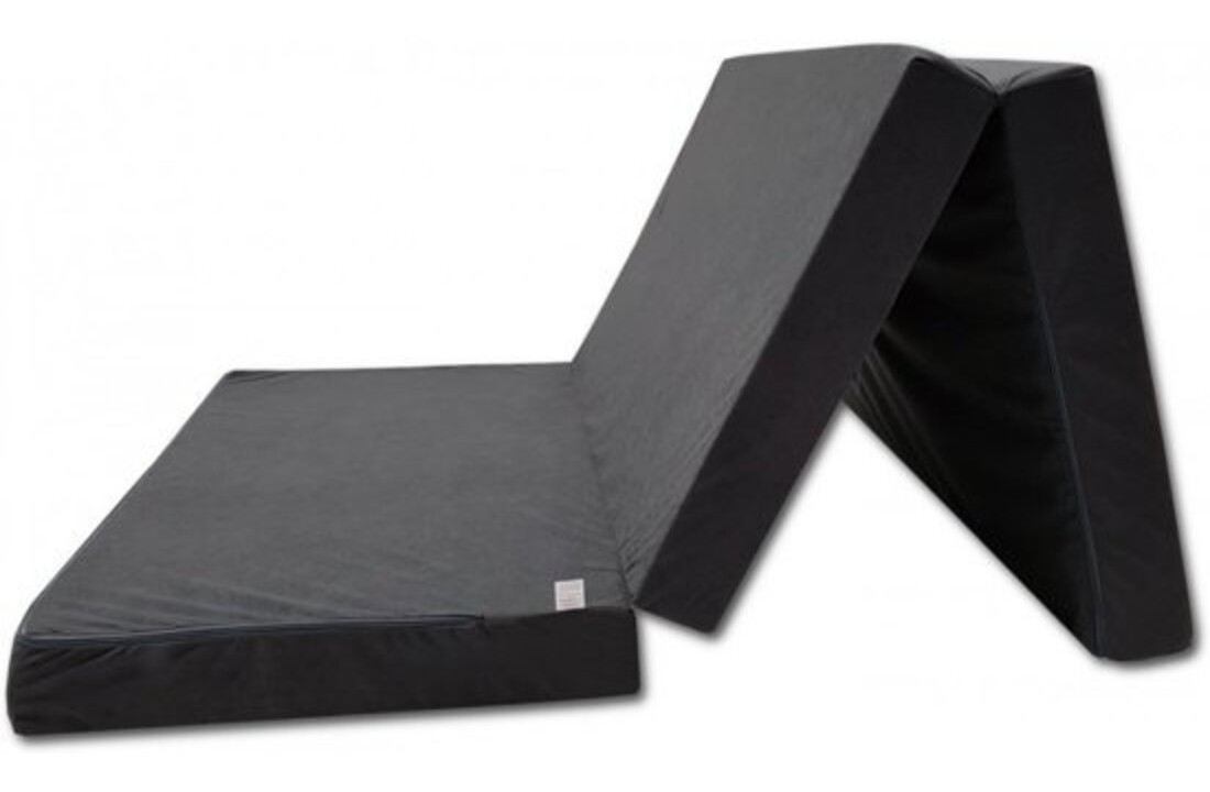 Campingmatras 10cm dik - Opvouwbaar Logeermatras 200x80cm Grijs Foam