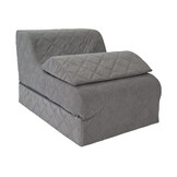 Opklapbaar matras grijs | Comfortabel logeer- en zitmatras 198x65x17cm