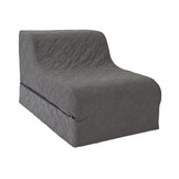 Opklapbaar matras grijs | Comfortabel logeer- en zitmatras 198x65x17cm