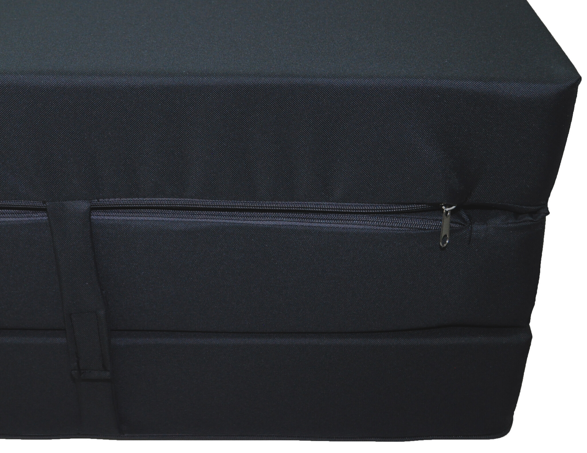 Opvouwbaar logeermatras 195x65x10 cm donkergrijs waterdicht polyester