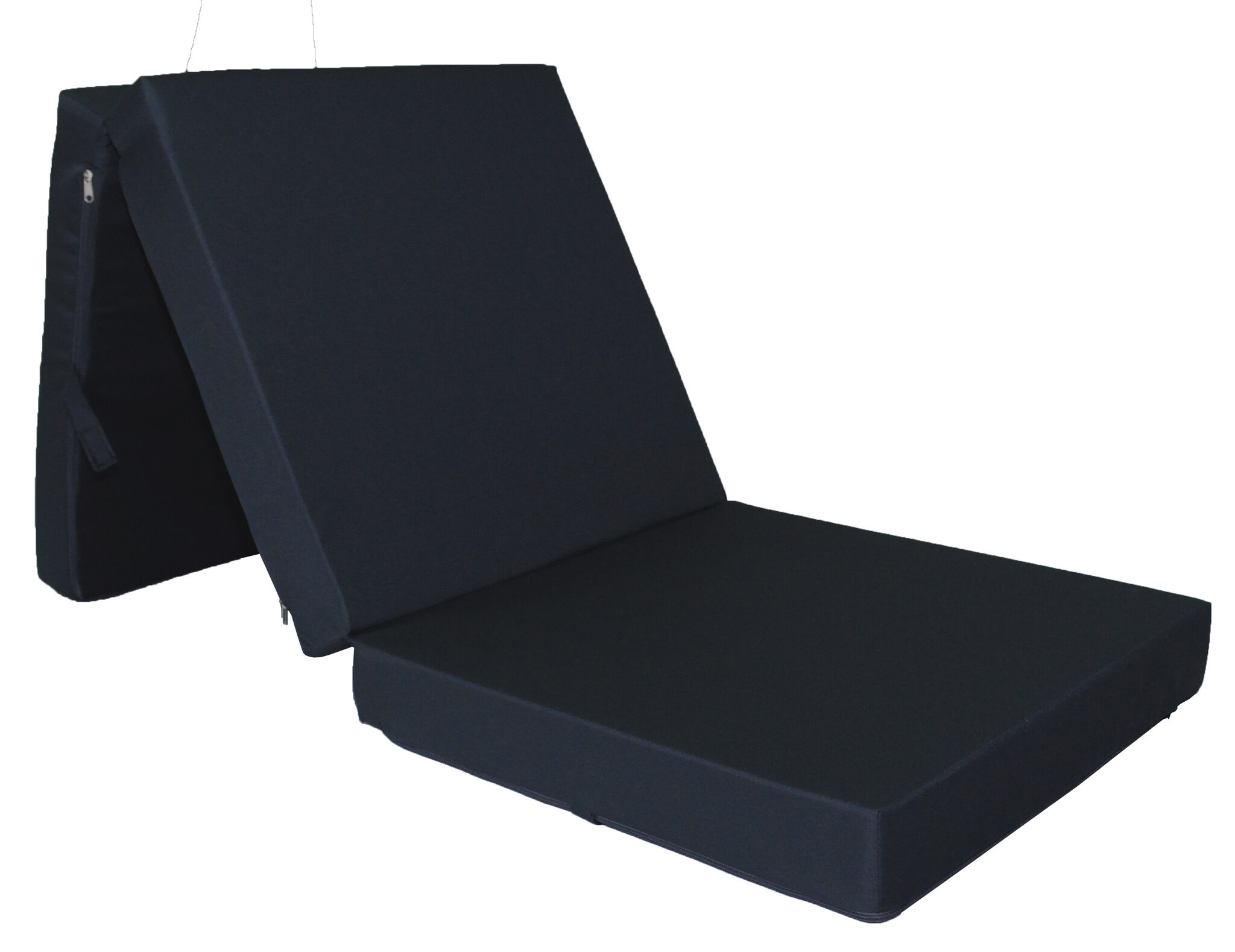 Opvouwbaar logeermatras 195x65x10 cm donkergrijs waterdicht polyester