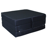 Opvouwbaar logeermatras 195x65x10 cm donkergrijs waterdicht polyester