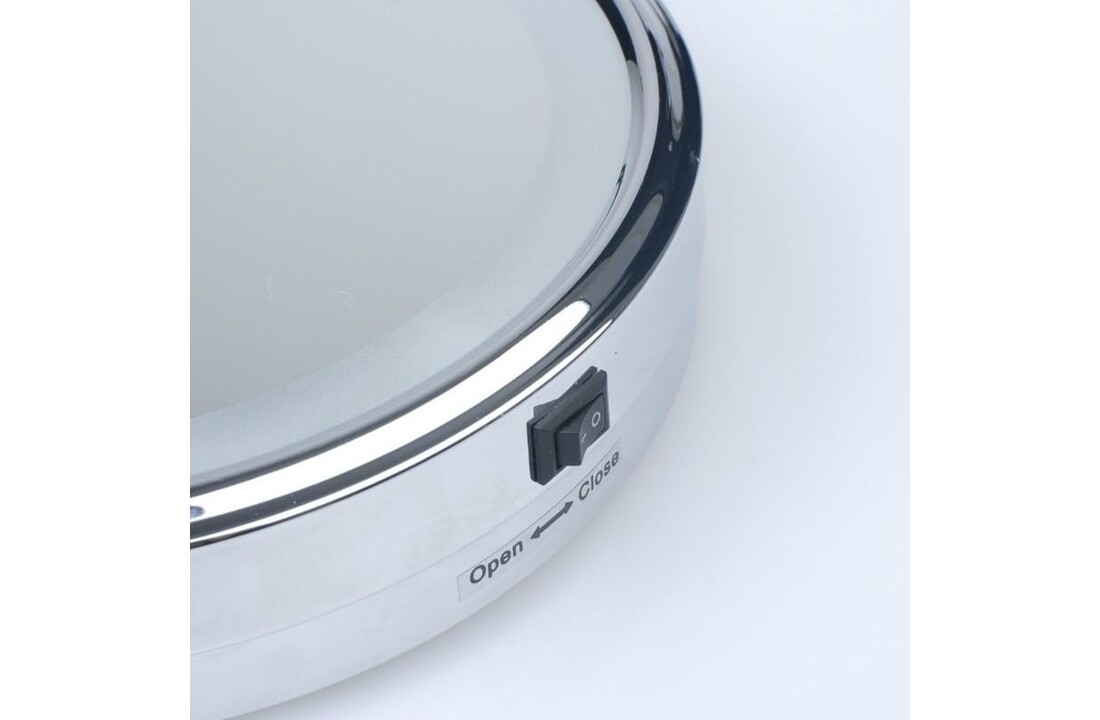 Vergrootspiegel badkamer 5x vergroting, 20cm, chroom