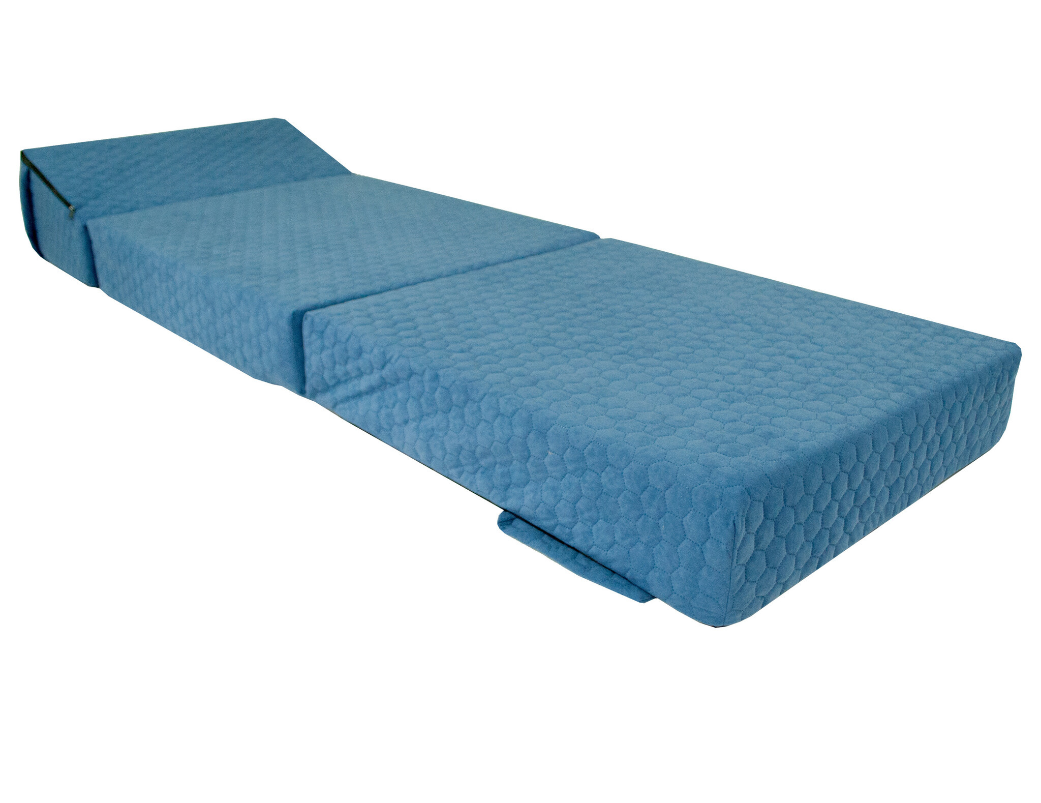 Logeermatras opvouwbaar | 70x200x15cm Blauw Schuim
