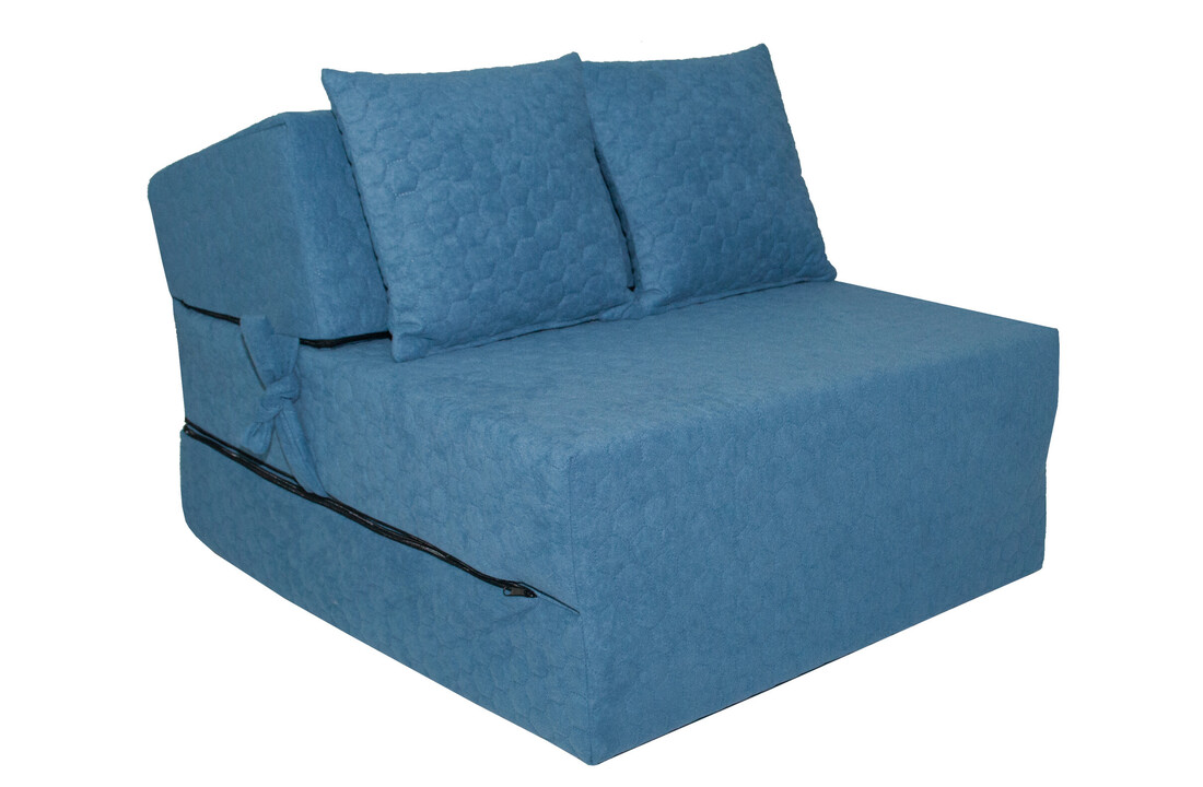 Logeermatras opvouwbaar | 70x200x15cm Blauw Schuim